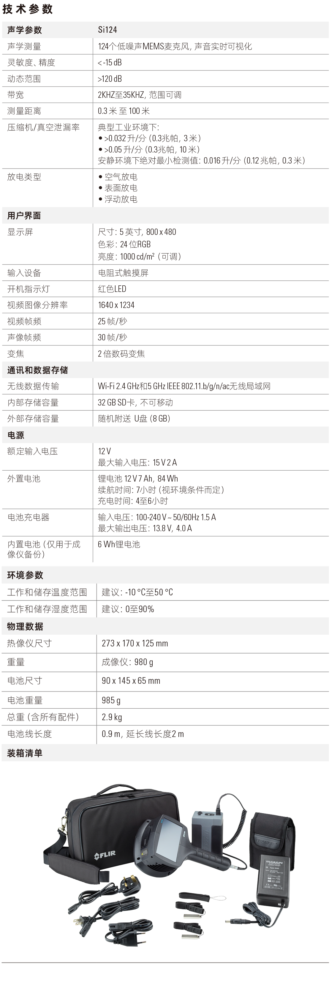 FLIR Si124 工业声波成像仪(图5)