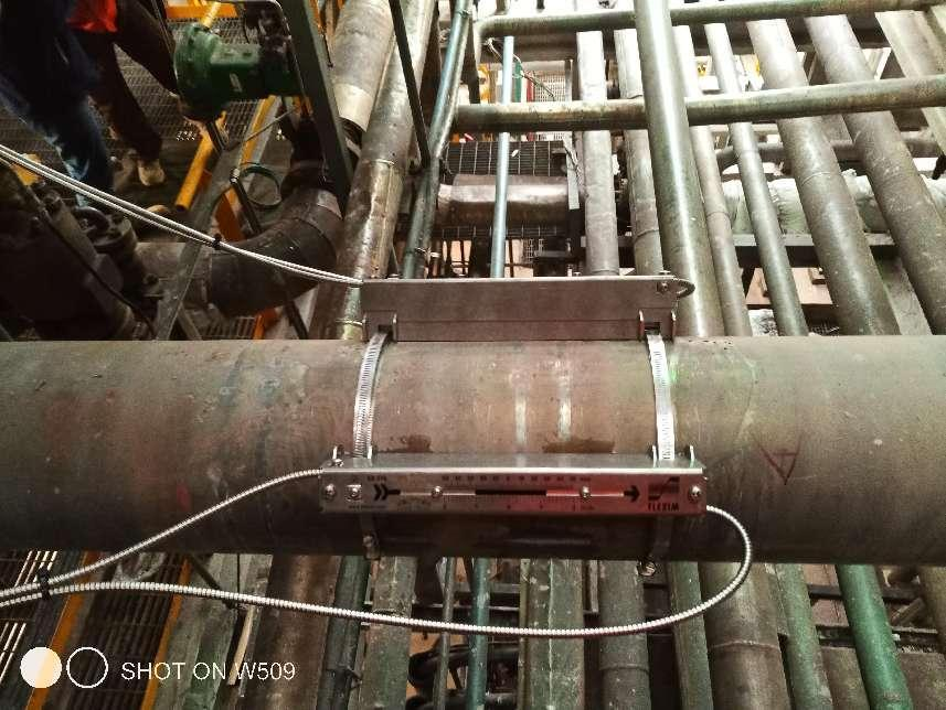 某化工有限公司外夹超声波流量计安装(图2)